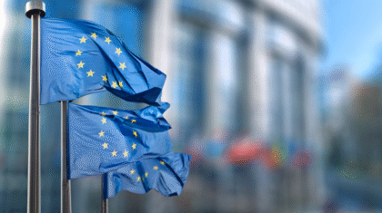 EU flags